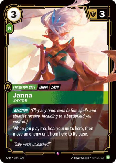 Janna - Savior Rare Spiritforged 053/221 NM