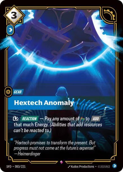 Hextech Anomaly Rare Spiritforged 083/221 NM