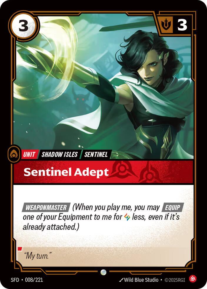 Sentinel Adept Common Spiritforged 008/221 NM
