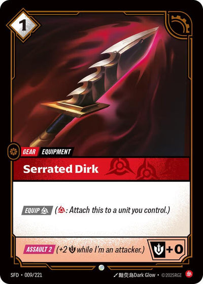 Serrated Dirk Common Spiritforged 009/221 NM