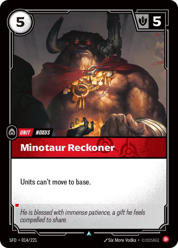 Minotaur Reckoner Uncommon Spiritforged 014/221 NM