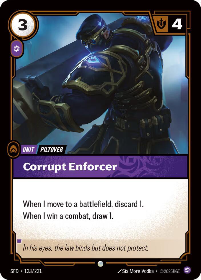 Corrupt Enforcer Common Spiritforged 123/221 NM
