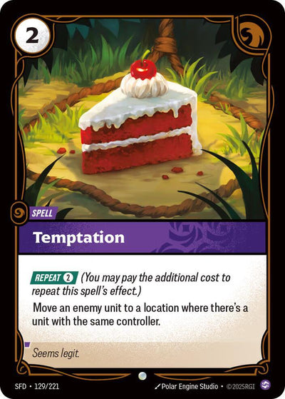Temptation Common Spiritforged 129/221 NM