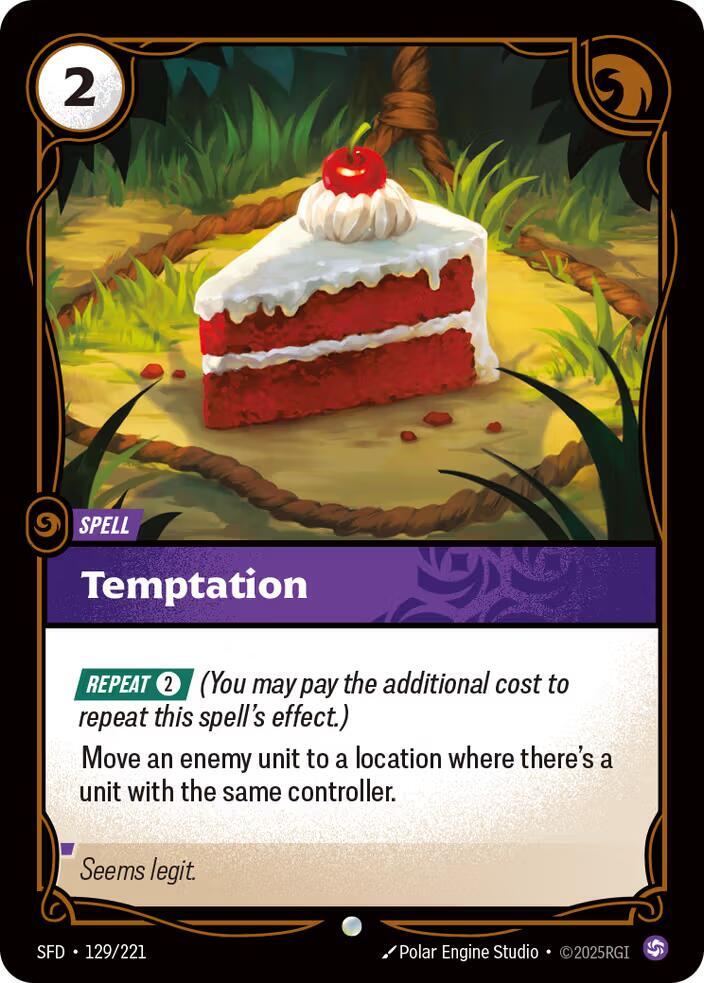 Temptation Common Spiritforged 129/221 NM