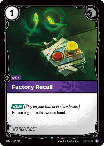 Factory Recall Uncommon Spiritforged 135/221 NM