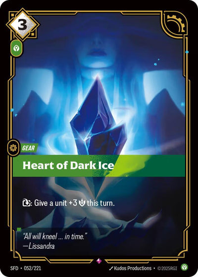 Heart of Dark Ice Rare Spiritforged 052/221 NM