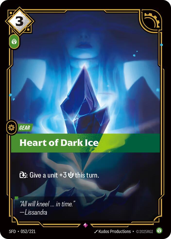 Heart of Dark Ice Rare Spiritforged 052/221 NM