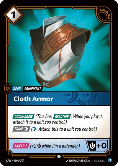 Cloth Armor Common Spiritforged 064/221 NM