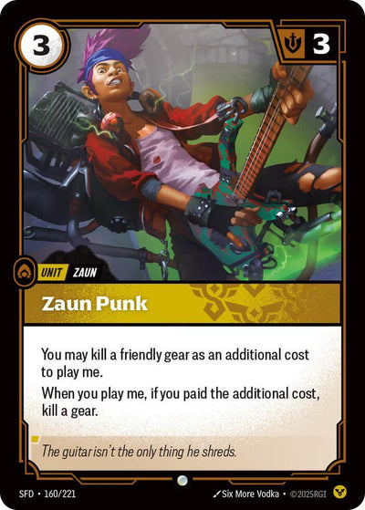 Zaun Punk Common Spiritforged 160/221 NM