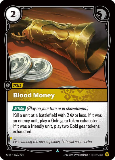 Blood Money Uncommon Spiritforged 162/221 NM