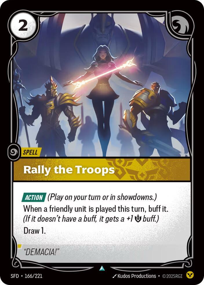 Rally the Troops Uncommon Spiritforged 166/221 NM
