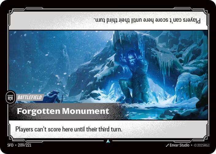 Forgotten Monument Uncommon Spiritforged 209/221 NM