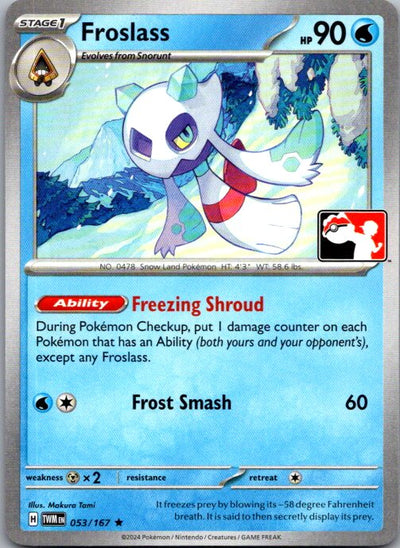 Froslass Rare Prize Pack Series Cards 053/167 NM