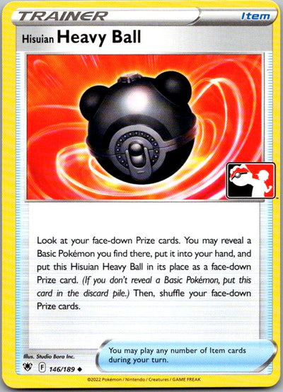 Hisuian Heavy Ball Uncommon Prize Pack Series Cards 146/189 NM