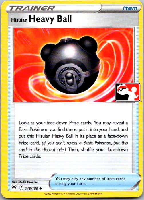 Hisuian Heavy Ball Uncommon Prize Pack Series Cards 146/189 NM