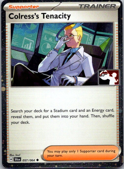 Holo Colress's Tenacity Uncommon Prize Pack Series Cards 057/064 NM