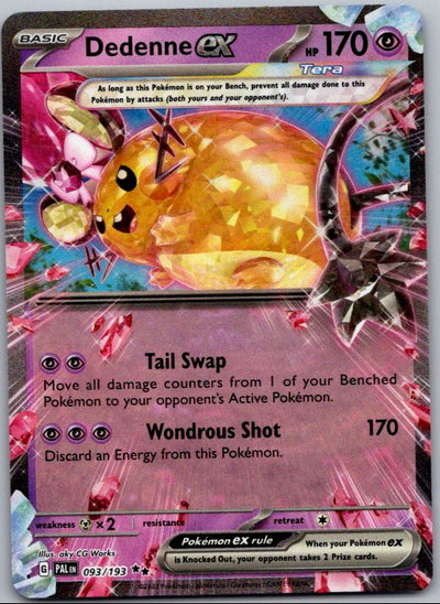 Dedenne ex Double Rare Prize Pack Series Cards 093/193 NM