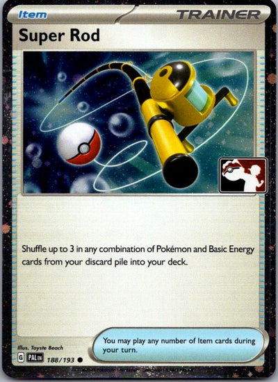 Holo Super Rod Common Prize Pack Series Cards 188/193 NM