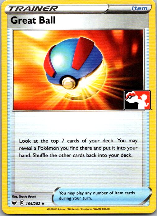 Great Ball Uncommon Prize Pack Series Cards 164/202 NM