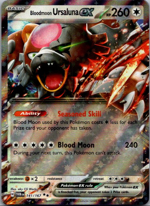 Bloodmoon Ursaluna ex - Double Rare SV06: Twilight Masquerade 141/167 NM