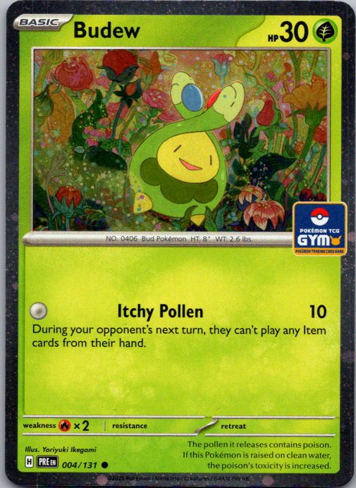 Holo Gym Stamp Budew 004/131 NM