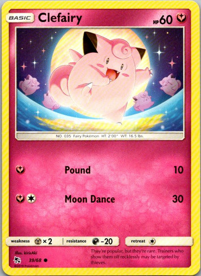 Clefairy (39) Common Hidden Fates 39/68 NM