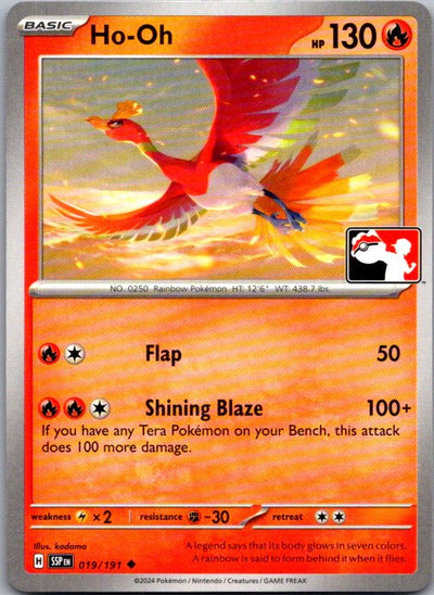 Ho-Oh Uncommon Prize Pack Series Cards 019/191 NM