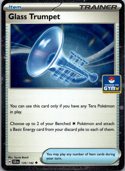 Holo Gym Stamp Glass Trumpet  135/142 NM