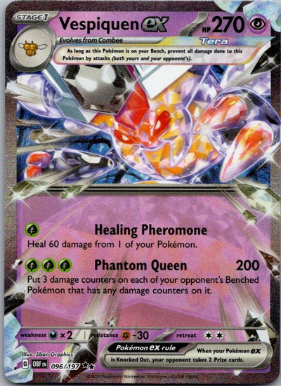 Vespiquen ex Double Rare SV03: Obsidian Flames 096/197 NM