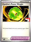 Holo Cynthia's Power Weight Uncommon Prize Pack Series Cards 162/182 NM