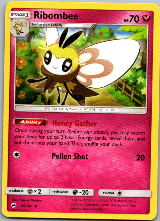 Ribombee Uncommon SM - Burning Shadows 96/147 NM