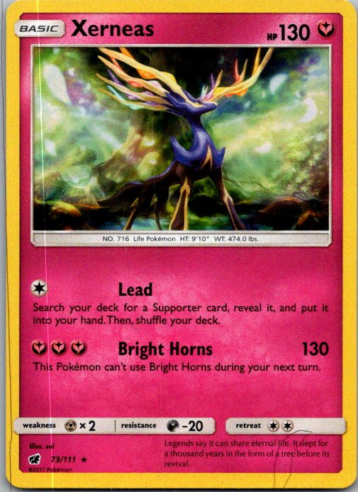 Xerneas Holo Rare SM - Crimson Invasion 73/111 NM