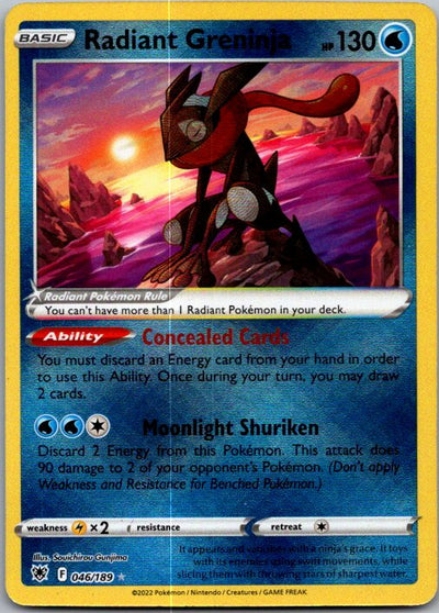Radiant Greninja Radiant Rare SWSH10: Astral Radiance 046/189 NM