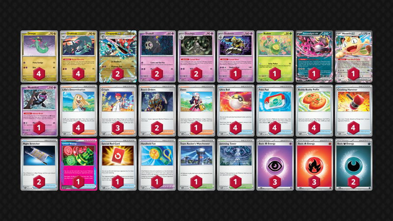 Pokemon NAIC 2026 2th - Dragapult ex deck